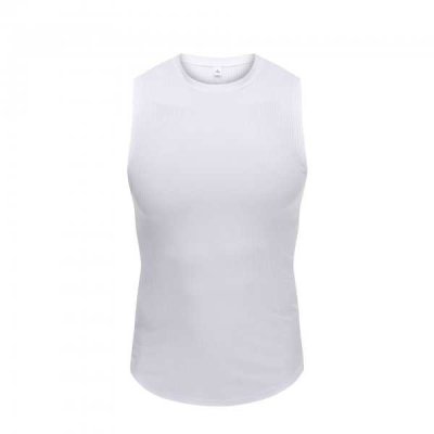 Wide Shoulder Bottoming Sleeveless Thread Vest For Men
